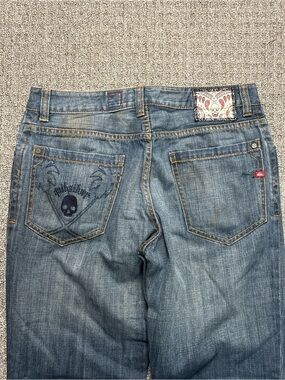 Y2K 2000s skater style Embroidered Quiksilver Baggy Stained Jeans | $70